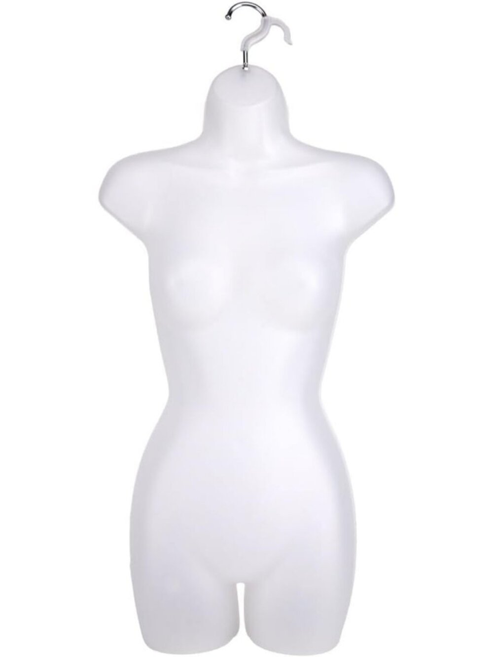 Frosted Female Mannequin Torso with Hook - Perfect for Women's Sizes 5-10